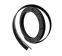 BNTECHGO 22 Gauge Silicone Ribbon Cable Flexible 4P Black 5 ft Flat Cable 22 AWG Stranded Tinned Copper Wire