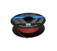 BNTECHGO 24 Gauge Silicone Electric Wire Spool 250 ft Red Flexible 24 AWG Stranded Tinned Copper Wire