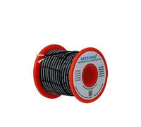 BNTECHGO 24 Gauge Silicone Ribbon Cable Flexible 2P Black 100 ft Flat Cable 24 AWG Strand Wire