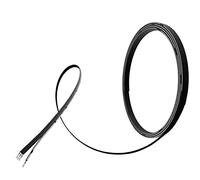 BNTECHGO 26 Gauge Silicone Ribbon Cable Flexible 4P Black 5 ft Flat Cable 26 AWG Strand Wire