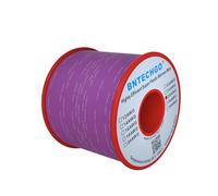 BNTECHGO 26 Gauge Silicone Wire Spool Purple 250 ft Ultra Flexible High Temp 200 deg C 600V 26 AWG Silicone Rubber Wire 30 Strands of Tinned Copper Wire Stranded Wire for Model Low Impedance