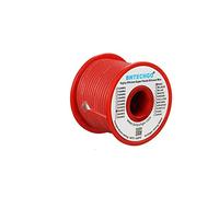 BNTECHGO 26 Gauge Silicone Wire Spool Red 50 ft Ultra Flexible High Temp 200 deg C 600V 26 AWG Silicone Rubber Wire 30 Strands of Tinned Copper Wire Stranded Wire for Model Low Impedance