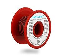 BNTECHGO 26Gauge Silicone Wire Spool 100ft Ultra Flexible High Temp 200 Deg C 600V 26AWG Silicone Wire 30 Strands Of Tinned Copper Wire 50ft Black and 50ft Red 2 Separate Wires Stranded Wire For Model