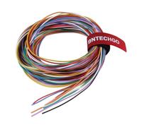 BNTECHGO 28 Gauge Silicone Wire Kit - 10 Color Ultra Flexible High Resistant 200°C 600V Insulation, 28 AWG, 16 Strands Tinned Copper, Stranded Model Cable