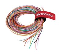 BNTECHGO 30 Gauge Silicone Wire Kit - Ultra Flexible, 10 Color, High Resistant, 200°C, 600V Insulation, 11 Strands of Tinned Copper Wire