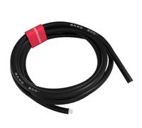 BNTECHGO 8 Gauge Silicone Wire Spool Black 10 ft Ultra Flexible High Temp 200 deg C 600V 8 AWG Silicone Rubber Wire 1650 Strands of Tinned Copper Wire Stranded Wire for Model Low Impedance