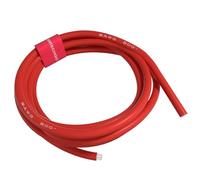 BNTECHGO 8 Gauge Silicone Wire Spool Red 10 ft Ultra Flexible High Temp 200 deg C 600V 8 AWG Silicone Rubber Wire 1650 Strands of Tinned Copper Wire Stranded Wire for Model Low Impedance