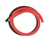 BNTECHGO 8 Gauge Silicone Wire Ultra Flexible 6 ft high temp 200 deg C 600V 8 AWG Silicone Wire 1650 Strands of Tinned Copper Wire Stranded Wire Model Cable Black and Red Each Color 3 ft