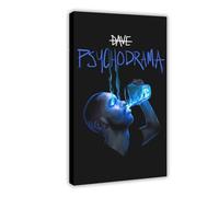 bntjxz Rapper Santan Dave Music Cover Psychodrama 3 Canvas Poster Bedroom Decor Landscape Office Room Decor Gift 12x18inch(30x45cm)