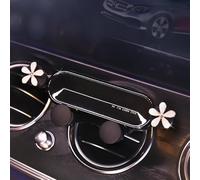 BNTR Car Cellphone Holder Camellia Stocking Stuffers Elegant Flower Air Vent Phone Holder Vehicle Phone Mount Clip Cell Phone Mount Cradle Decor for Smartphone Nice Gift (Little White Flower)