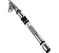 BNTTEAM New Portable Fishing Rod 99% Carbon Fiber with Fluorescent Rod Tip, Telescopic Super Hard Ultralight Fishing Pole for Travel Surf Saltwater Freshwater Bass Boat (Only Rod, 2.7M/106.5in/8.86ft)
