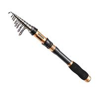 BNTTEAM Portable Fishing Rod 99% Carbon Fiber, Telescopic Super Hard Ultralight Fishing Pole for Travel Surf Saltwater Freshwater Bass Boat Fishing (A, 2.1M/82.6in)
