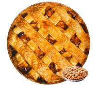 Bnuitland Apple Pie Pattern Throw Blanket, Novelty Realistic Food Blanket for Sofa Bed Couch, 300GSM Super Soft Flannel Fuzzy Funny Gift Throw for Kids/Pets and Adults