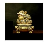 BNUTFRDD Bookshelf Decor Golden Toad Cornucopia Ornaments,Fengshui Statue for Wealth and Luck,Home Decoration，Feng Shui Decor Desk Statues(A-17 * 17 * 21CM)
