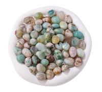 BNUTFRDD Crystal Natural Crystal Green Cherry Blossom Agate Tumbled Stone Large Particles Diffuser Aroma Stone Aquarium Landscaping Stones(1.5-3cm/500g)
