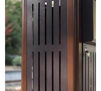 BNUTFRDD Outdoor Trash Cans With Multiple Classifications Public Scenic Spots Stainless Steel Large Peel Bins Sanitation Double Barrel Can Dog Poop Trash Can Outside