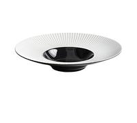 BNUTFRDD Plates Ceramic Plate Straw Hat Plate Restaurant Pasta Plate Salad Plate Creative Soup Plate Back Kitchen Tableware Dishes(B,28.5cm)