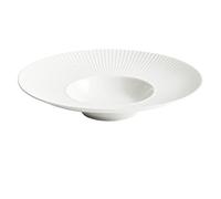 BNUTFRDD Plates Ceramic Plate Straw Hat Plate Restaurant Pasta Plate Salad Plate Creative Soup Plate Back Kitchen Tableware Dishes(A,30.2cm)