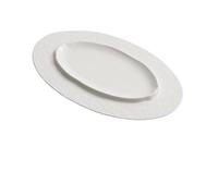BNUTFRDD Plates Creative Steak Plate Western Dessert Plate Restaurant Stone Plate Hotel Dining Table Plate Dishes(B,L)