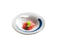BNUTFRDD Plates Dinner Plate Household Ceramic Mini Plate Dish Deep Plate Snack Tableware Side Dish Sushi Chinese Style Dishes(A)