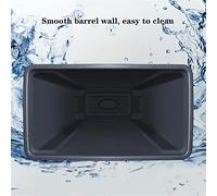 BNUTFRDD Recycle Bin with Swing Lid 15.8/21.1 Gallon Large Capacity Commercial Trash Can for Indoor and Outdoor Use Dog Poop Trash Can Outside(80L)