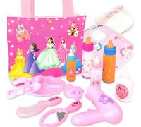 BNUZEIYI Baby Doll Accessories Feeding and Caring Set with Diaper Bag | Doll Diapers, Bottle, Fits 10-24" Dolls, 15Pcs Pretend Play Set Toys for Kids Girl Toddler Birthday Gift Christmas