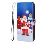 Bnvdfre for Samsung Galaxy S20 FE Case Flip Folio Phone Case Shockproof Card Holder with Magnetic Stand Christmas Patterns Leather Protective Cover for Samsung Galaxy S20 FE, Santa claus