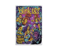 BNVJFNE Blink 182 2024 Tour Poster Canvas Poster Bedroom Decor Landscape Office Room Decor Gift 12x18inch(30x45cm)