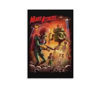 BNVJFNE Mars Attacks! Movie Poster Canvas Poster Wall Art Decor Print Picture Paintings for Living Room Bedroom Decoration 12x18inch(30x45cm)