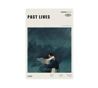 BNVJFNE Past Lives (2023) Vintage Movie Poster Canvas Poster Bedroom Decor Landscape Office Room Decor Gift 12x18inch(30x45cm)