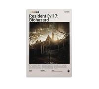 BNVJFNE Resident Evil 7 Game Poster Canvas Poster Wall Art Decor Print Picture Paintings for Living Room Bedroom Decoration 12x18inch(30x45cm)