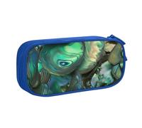 BNVSADC Abalone Nacre Printed Pencil Case Large Pen Bag Cute Pencil Box Pouch Office School Stationery Organizer for Girls Boys, Blue