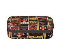 BNVSADC African Ethnic Pattern Printed Pencil Case Cute Pencil Box Bag Pen Pouch Office School Stationery Organizer for School Travel Work