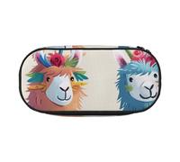 BNVSADC Alpaca Llama Printed Pencil Case Cute Pencil Bag Pen Pouch Large Stationery Organizer Makeup Bag for Teen Boys Girls School Students Office