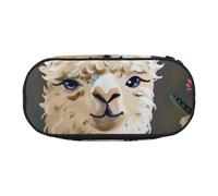 BNVSADC Alpaca Llama Printed Pencil Case Cute Pencil Bag Pen Pouch Large Stationery Organizer Makeup Bag for Teen Boys Girls School Students Office