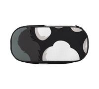 BNVSADC Animal Footprints Printed Pencil Case Cute Pencil Bag Pen Pouch Large Stationery Organizer Makeup Bag for Teen Boys Girls School Students Office