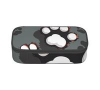 BNVSADC Animal Footprints Printed Pencil Case Cute Pencil Box Bag Pen Pouch Office School Stationery Organizer for School Travel Work