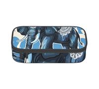 BNVSADC Aztec Elephant Printed Pencil Case Cute Pencil Box Bag Pen Pouch Office School Stationery Organizer for School Travel Work