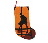 BNVSADC Basketball Art Printed Xmas Tree Decor Christmas Stockings 18 inch Festive Supplies Holiday Party Decoration