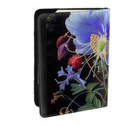 BNVSADC Beautiful Flowers 1 Printed Passport Holder Travel PU Leather Passport Cover Case Organiser for Men Women, 6.5 inch