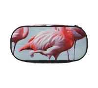 BNVSADC Beautiful Funny Flamingos Printed Pencil Case Cute Pencil Bag Pen Pouch Large Stationery Organizer Makeup Bag for Teen Boys Girls School Students Office