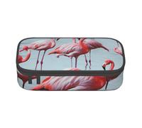 BNVSADC Beautiful Funny Flamingos Printed Pencil Case Cute Pencil Box Bag Pen Pouch Office School Stationery Organizer for School Travel Work