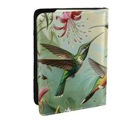 BNVSADC Beautiful Hummingbirds Printed Passport Holder Travel PU Leather Passport Cover Case Organiser for Men Women, 6.5 inch