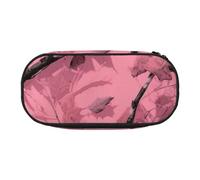 BNVSADC Beautiful Leaves Camouflage Printed Pencil Case Cute Pencil Bag Pen Pouch Large Stationery Organizer Makeup Bag for Teen Boys Girls School Students Office