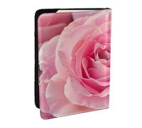 BNVSADC Beautiful Rose Printed Passport Holder Travel PU Leather Passport Cover Case Organiser for Men Women, 6.5 inch