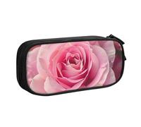 BNVSADC Beautiful Rose Printed Pencil Case Large Pen Bag Cute Pencil Box Pouch Office School Stationery Organizer for Girls Boys, Black