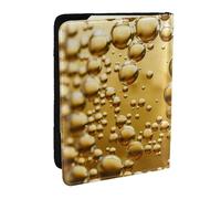 BNVSADC Beer Bubble Printed Passport Holder Travel PU Leather Passport Cover Case Organiser for Men Women, 6.5 inch