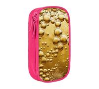 BNVSADC Beer Bubble Printed Pencil Case for Girls Boys, Large Capacity Pencil Pouch Cute Pencil Box Adult Makeup Bag with 2 Compartments, Pink