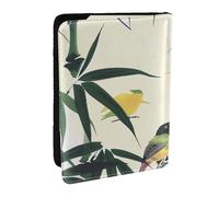 BNVSADC Birds Landed on Branches Printed Passport Holder Travel PU Leather Passport Cover Case Organiser for Men Women, 6.5 inch
