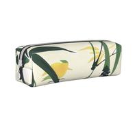 BNVSADC Birds Landed on Branches Printed Pencil Case Leather Pencil Pouch Cute Stationery Pencil Pen Bag with Zipper for School Office Travel